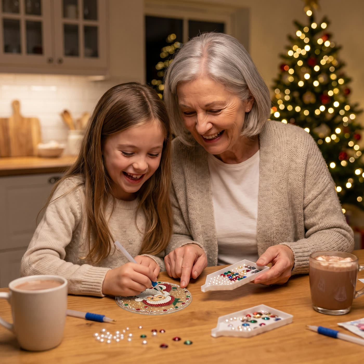 The Christmas craft everyone wants a turn at.